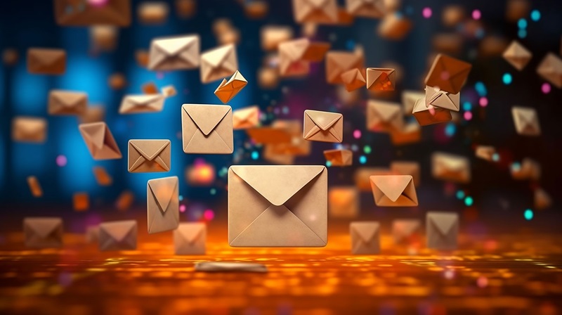 Floating email messages